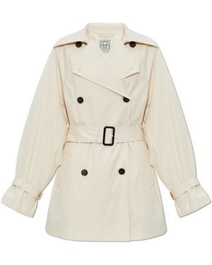 TOTEME Trench Coat With Belt - Natural