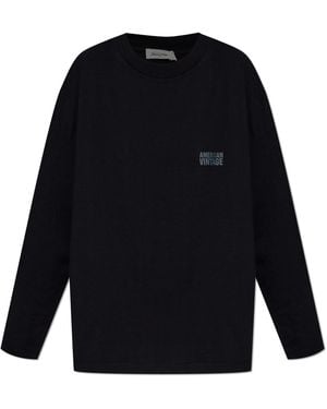 American Vintage Long Sleeve T-Shirt - Blue