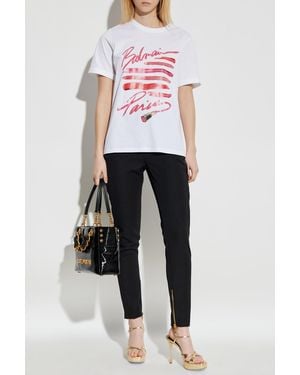 Balmain Pants With Zippers - White