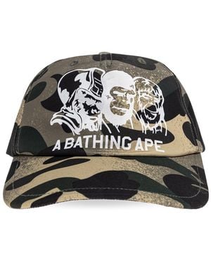 A Bathing Ape Baseball Cap - Black