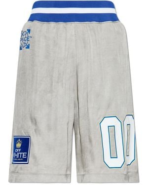 Off-White c/o Virgil Abloh Printed Shorts - Blue