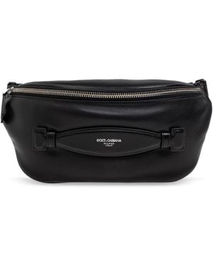Dolce & Gabbana Leather Belt Bag - Black