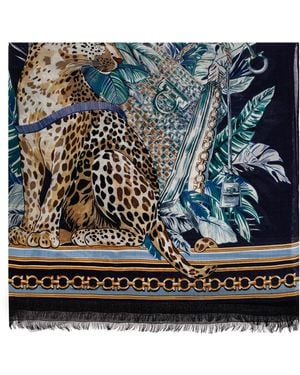 Ferragamo Wool Scarf - Blue