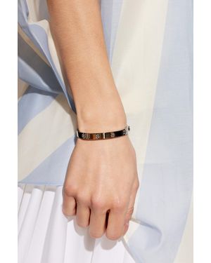 Tory Burch Bracelet With Logo - Metallic
