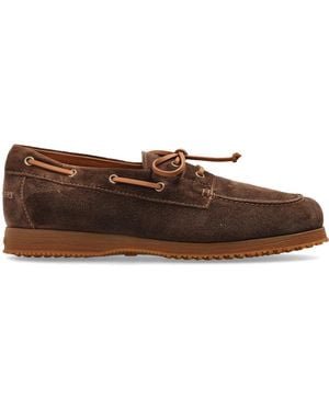 Hogan 'Traditional' Suede Shoes - Brown