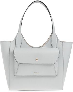 Furla "Lea Small" Shopper Bag - Grey