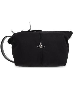 Vivienne Westwood Cosmetic Bag With Logo - Black