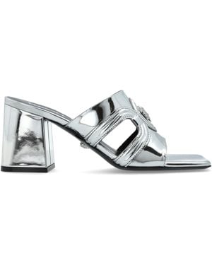 Versace Heeled Mules - White