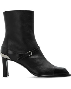 McQueen Leather Ankle Boots 'Niko Ankle Boots' - Black