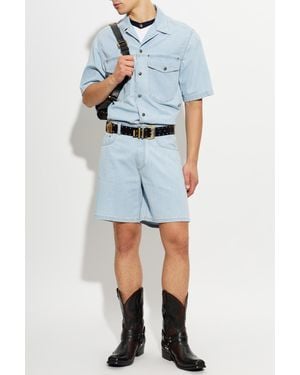 Versace Denim Shorts - Blue