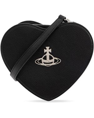 Vivienne Westwood Shoulder Bag Louise Heart - Black