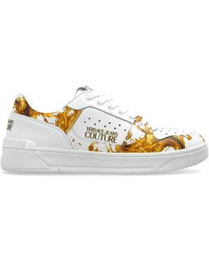 Versace Jeans Couture Sports Shoes With 'Barocco' Pattern - Metallic