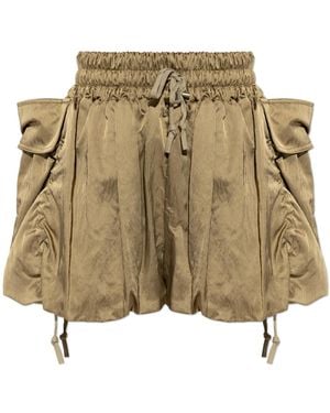 Balmain Baggy Shorts With Pockets - Natural