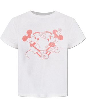RE/DONE T-Shirt With Print - White