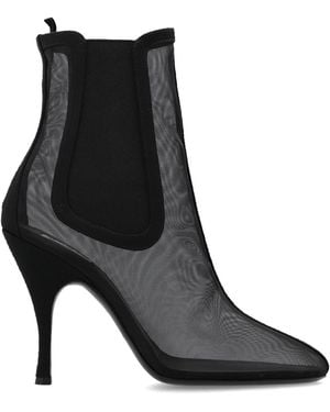 Alaïa Heeled Ankle Boots - Black