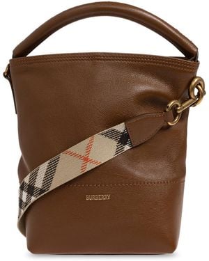 Burberry "B Clip Mini" Bag - Brown