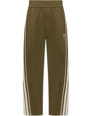 Palm Angels Straight-Leg Track Trousers - Green