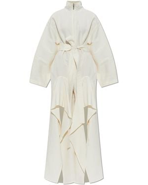 Alaïa Long Sleeve Jumpsuit - White