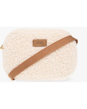 UGG 'janey Ii Sherpa' Shoulder Bag - Natural