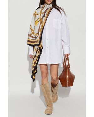 Acne Studios Shirt With Pleated Fabric - White