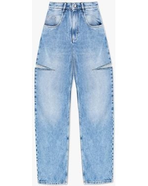 Maison Margiela Jeans With Cut-Outs - Blue