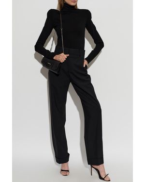 DSquared² Turtleneck With Shoulder Pads - Black