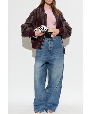 The Attico Double Waistband Jeans - Blue