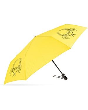 Moschino Folding Umbrella - Yellow