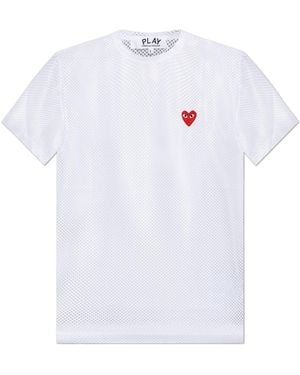 COMME DES GARÇONS PLAY Transparent T-Shirt - White