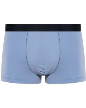 Hanro Boxers From The 'Micro Touch' Collection - Blue