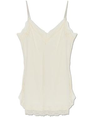Rohe Top With Lace Inserts - White