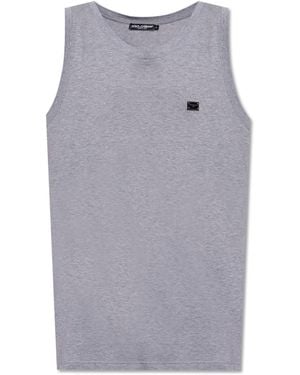 Dolce & Gabbana Sleeveless T-Shirt - Grey