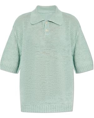 Maison Margiela Knit Polo - Green