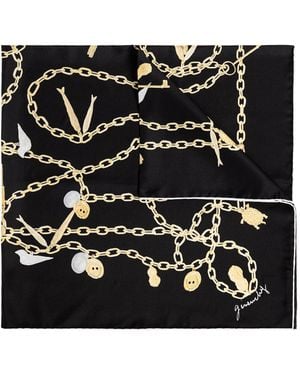Givenchy Silk Scarf With Logo - Black
