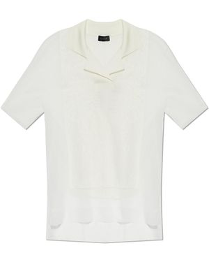 LACOSTE RUNWAY Polo With Logo - White