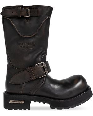 Balenciaga Venom Leather Shoes - Black