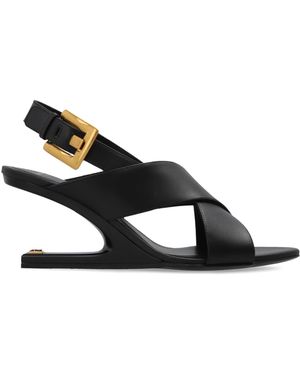 Balmain Wedge Sandals 'Anthem' - Black