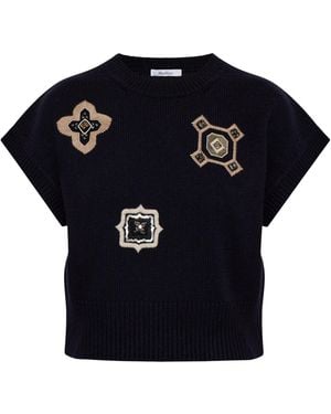 Max Mara Anfora Vest, - Blue