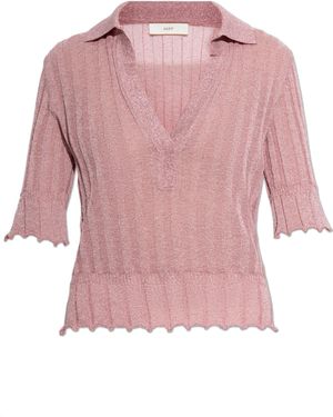 Akep Top With Lurex Thread - Pink