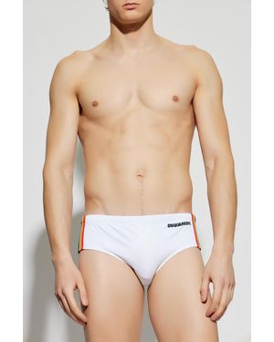 DSquared² Swim Briefs - White