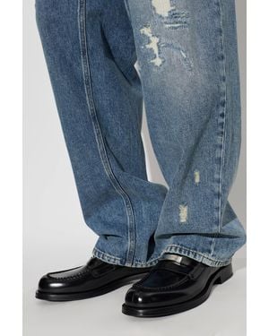 Dolce & Gabbana Leather Loafers - Blue