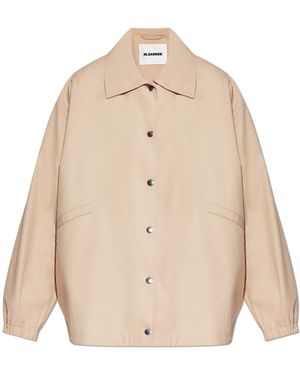 Jil Sander Loose-Fitting Cotton Jacket - Natural