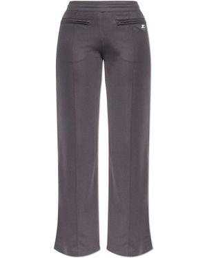 Courreges Joggers With Seam Detailing On The Legs - Blue