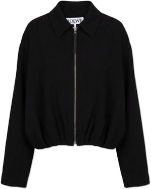 Loewe Wool 'Bomber' Jacket - Black