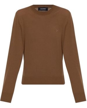 DSquared² Wool Jumper - Brown