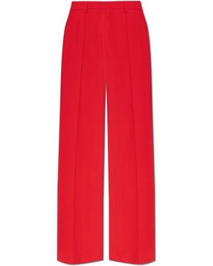 Balmain Pleated Trousers - Red