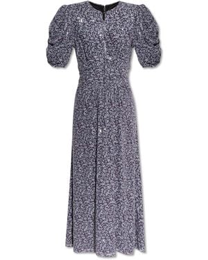 ROTATE BIRGER CHRISTENSEN Dress With Puff Sleeves - Purple