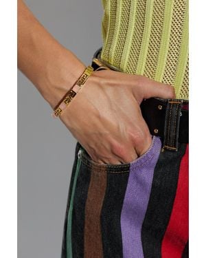 Versace Bracelet With Greek Pattern - Green