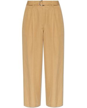 Paul Smith Loose-Fit Pleated Trousers - Natural