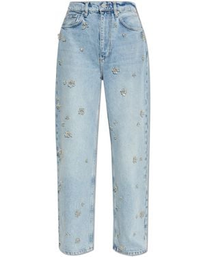 AllSaints Jeans With Appliqués - Blue